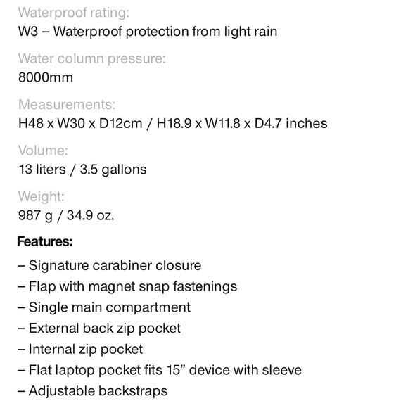 COPY - Rains backpack bag - Picture 5 of 5